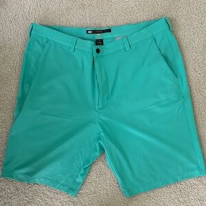 Greg Norman Collection Men's Teal Flat Front Shorts